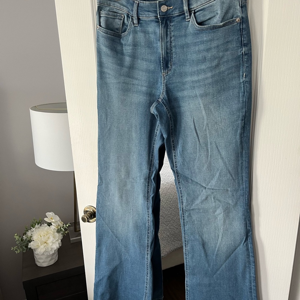 Dynamite Blue Flare Wide Leg Jeans